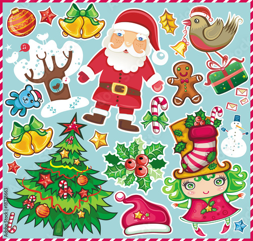 Christmas symbols set!