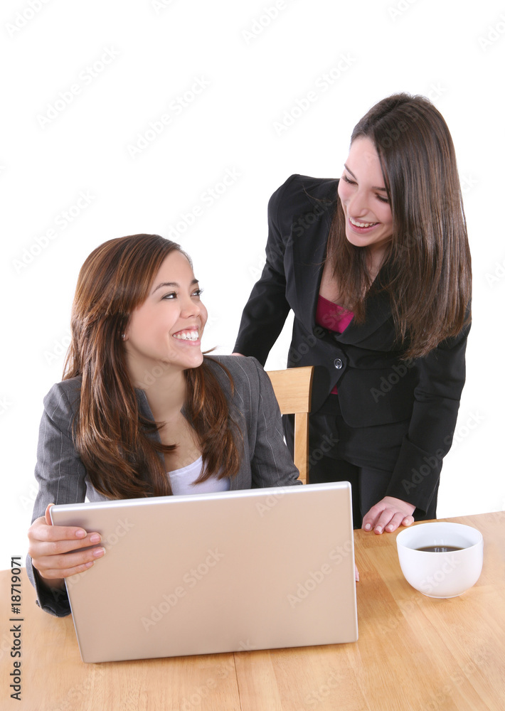 Woman Business Team Isolated