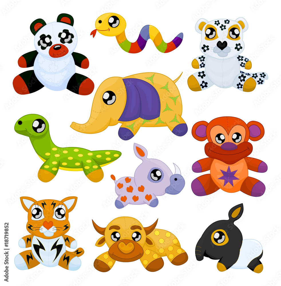 Obraz premium Asian toy animals