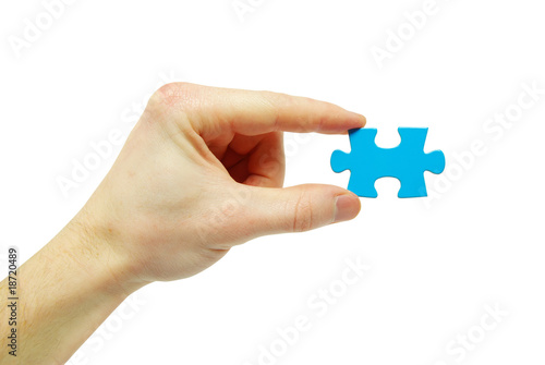 puzzle in hand