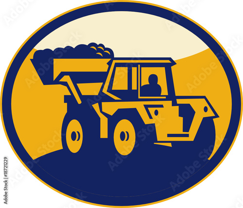 Construction mechanical digger front end loader