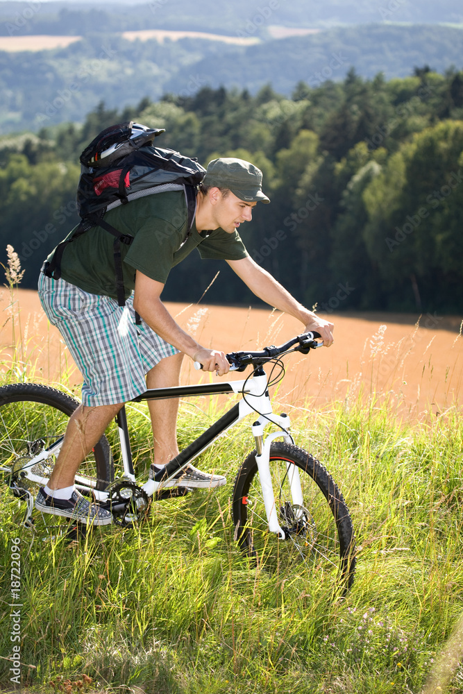 Obraz premium biking man