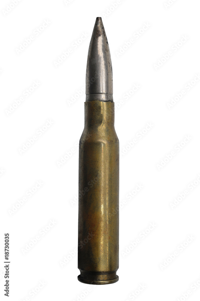 bullet isolated on white background. bullet isolated on white background.