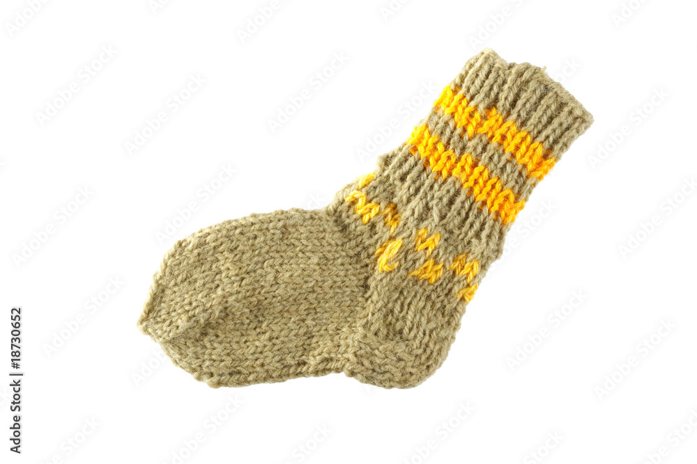 Fototapeta premium Colorful wool sock