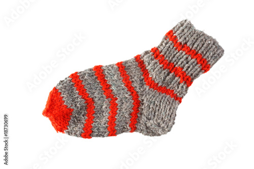 Colorful wool sock