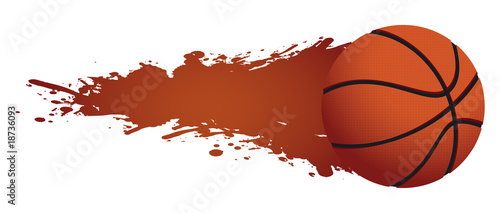 basketball vector streaking