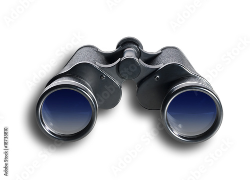 Binoculars, front with clipping path