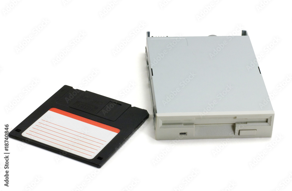 Floppy disk and drive Floppy disk and drive
