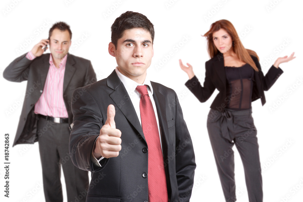An attractive, business team An attractive, business team