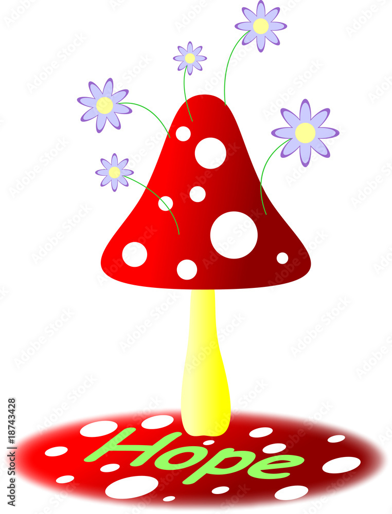 Fly agaric with hope Fly agaric with hope