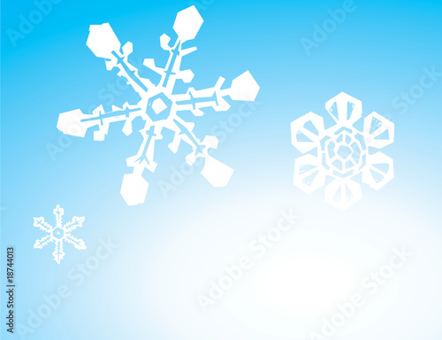 Three Snowflake Background