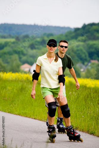 rollerblades for two © Val Thoermer
