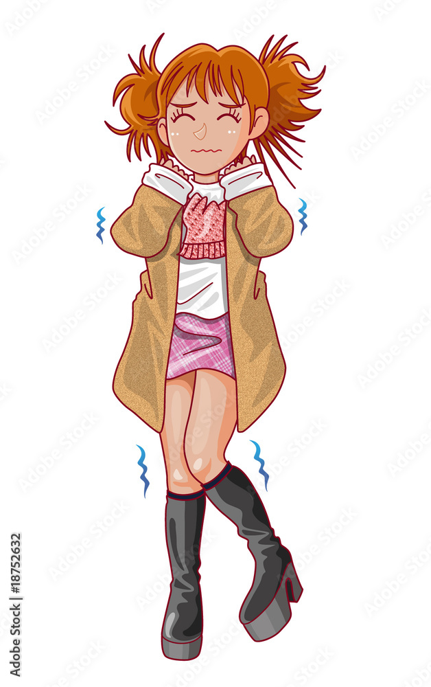 震える少女 震える少女
