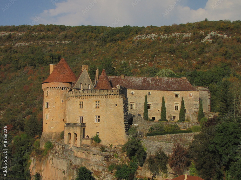 Village de Cabrerets et son Château ; Vallée du Lot