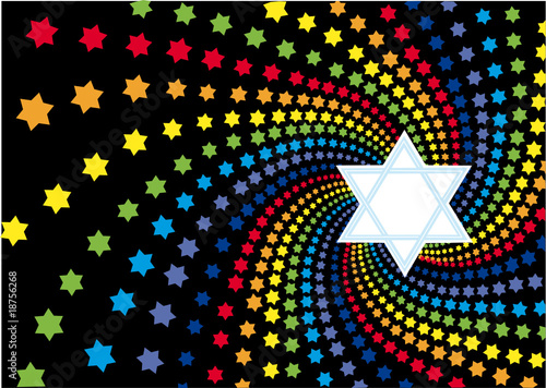 Abstract background from the stars of David