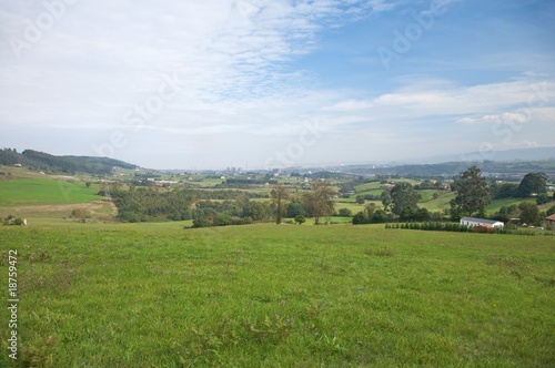 green valley in asturias