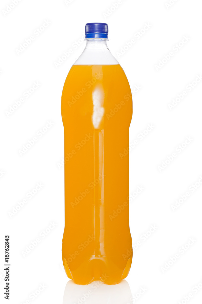 Orange juice bottle isolated on white background Orange juice bottle isolated on white background
