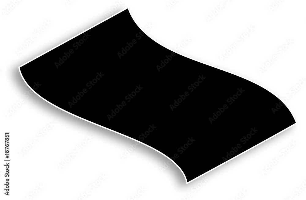 feuille volante cadre image fond blanc Stock Illustration | Adobe Stock