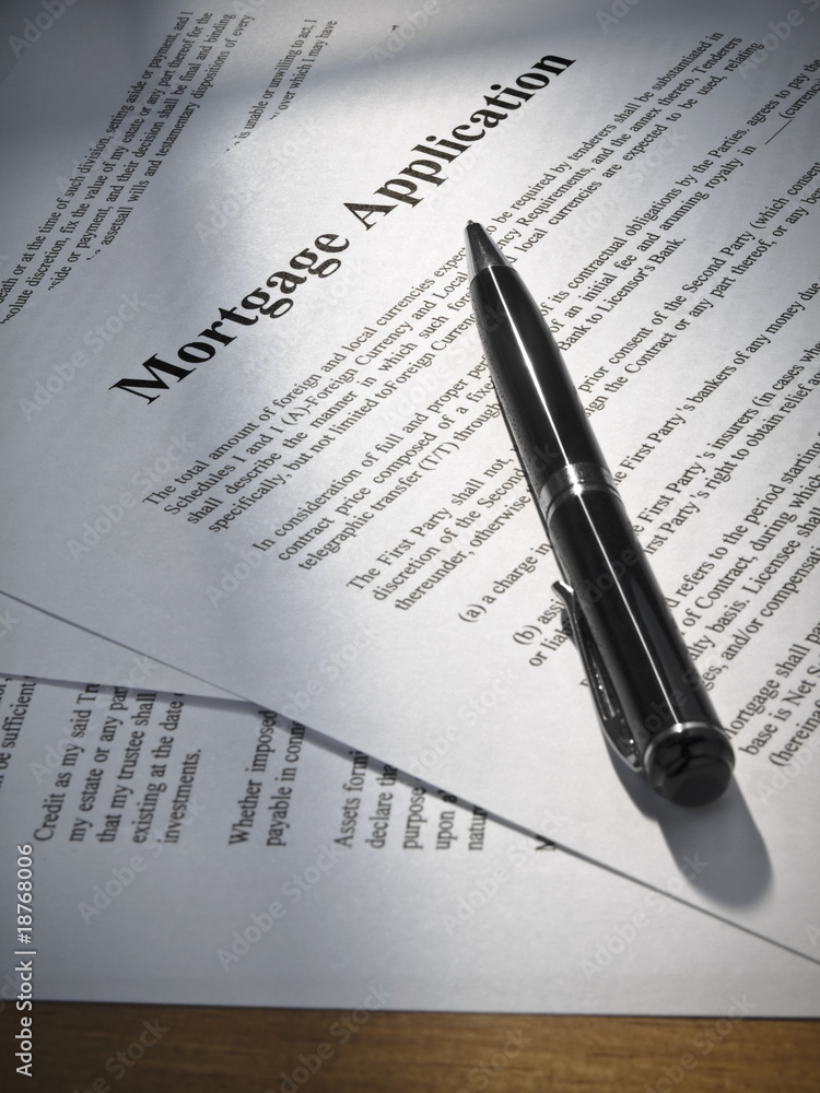 Fototapeta premium Mortgage application