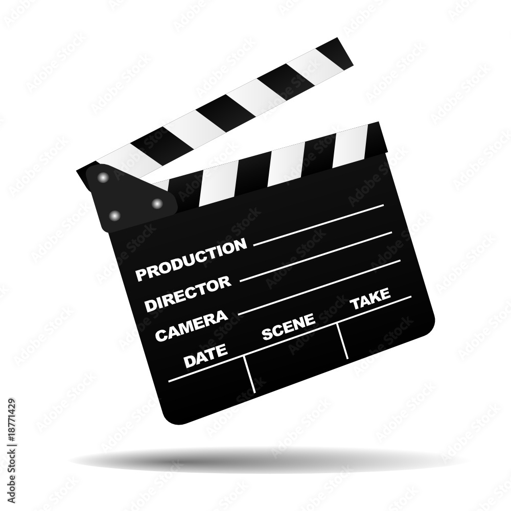 Obraz premium Cinema Clap board