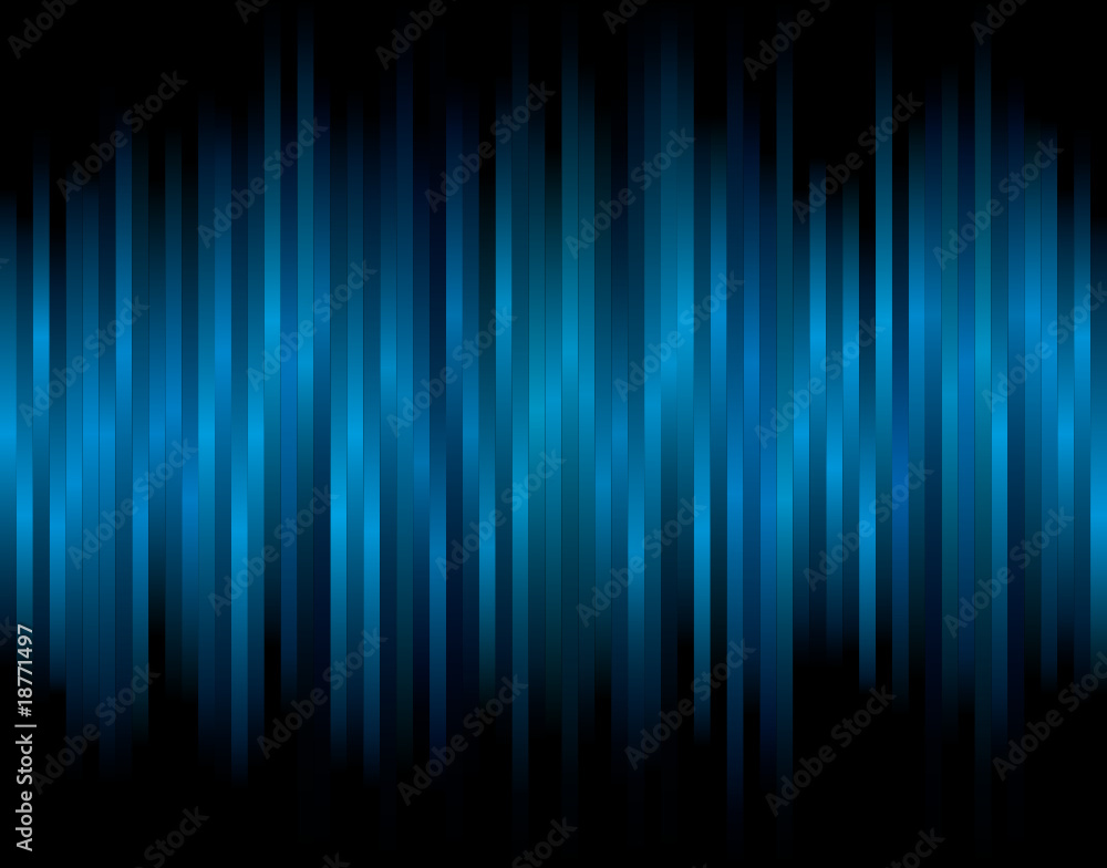 Blue vector background with spectrum lines