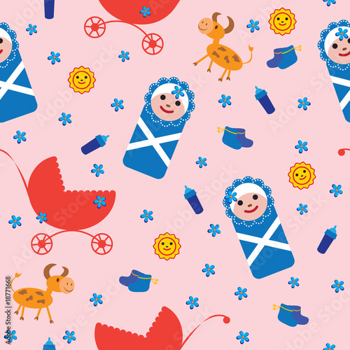 baby seamless background