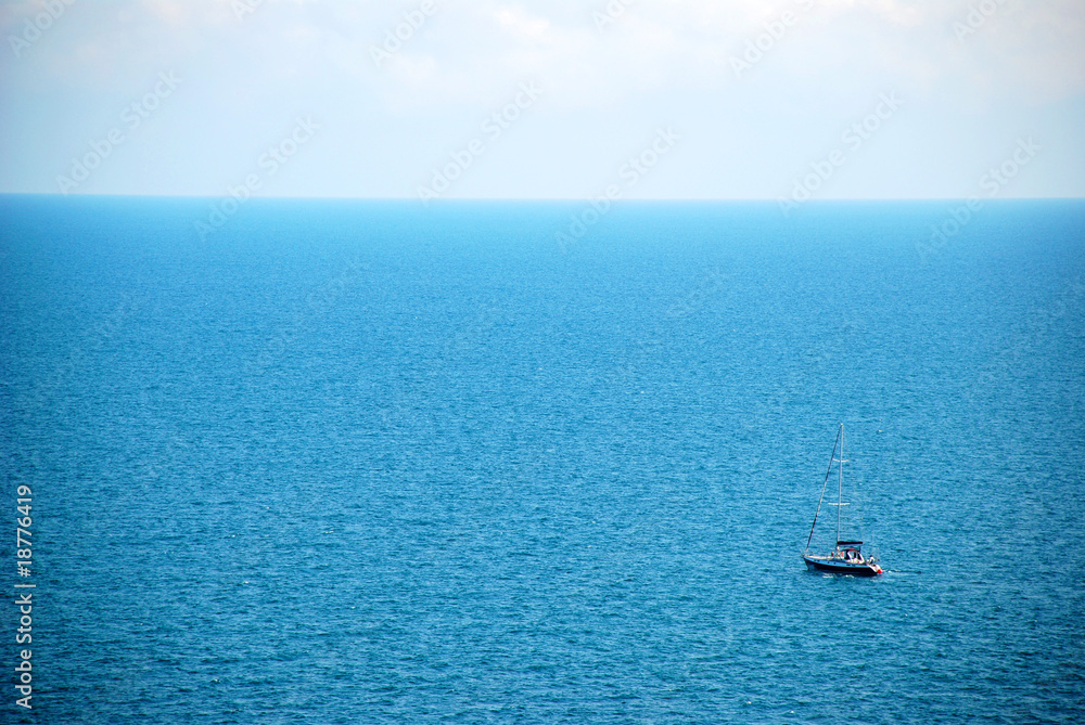 small boat at sea small boat at sea