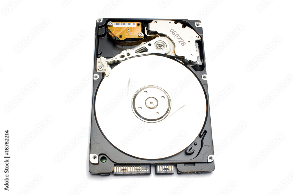 open hard drive unit isolated in white background open hard drive unit isolated in white background