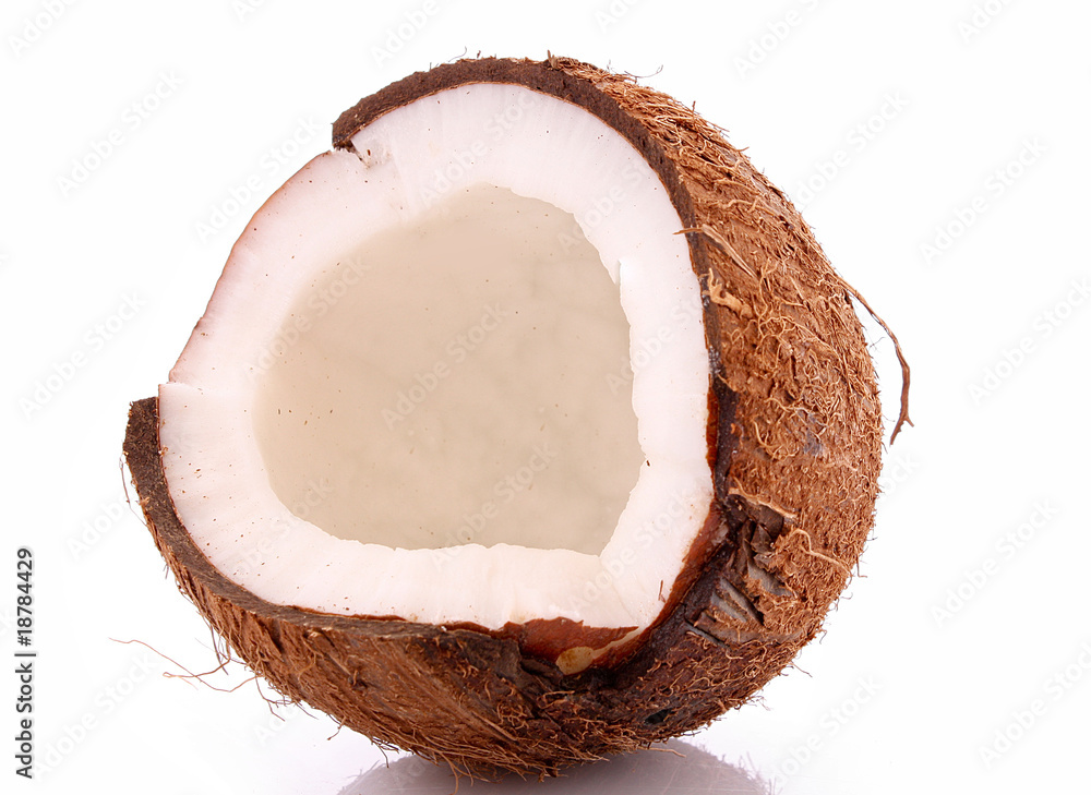 Coconut isolated on white. Coconut isolated on white.