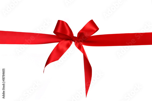 Red Gift Ribbon Bow