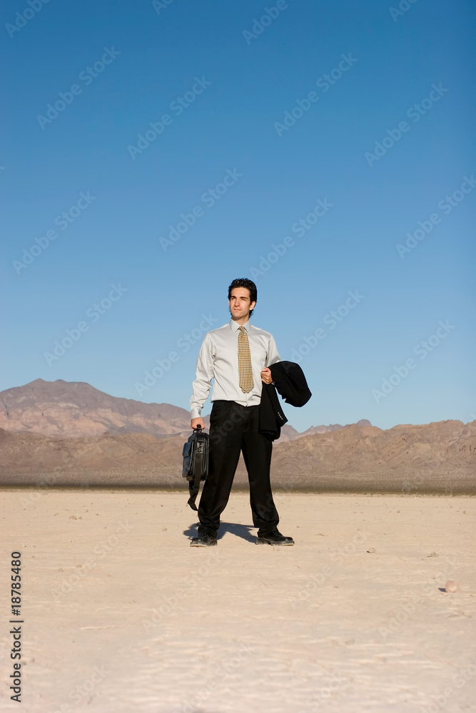 Businessman with his laptop