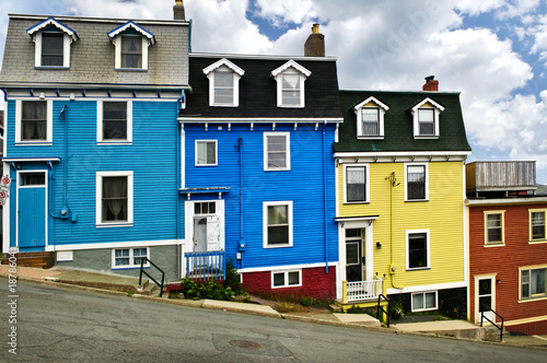 Fotografiet Colorful houses in St. John's