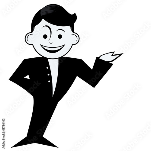 cartoon mann figur comic retro