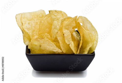 Bowl de patatas fritas. photo