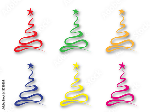 Alberi di natale colorati