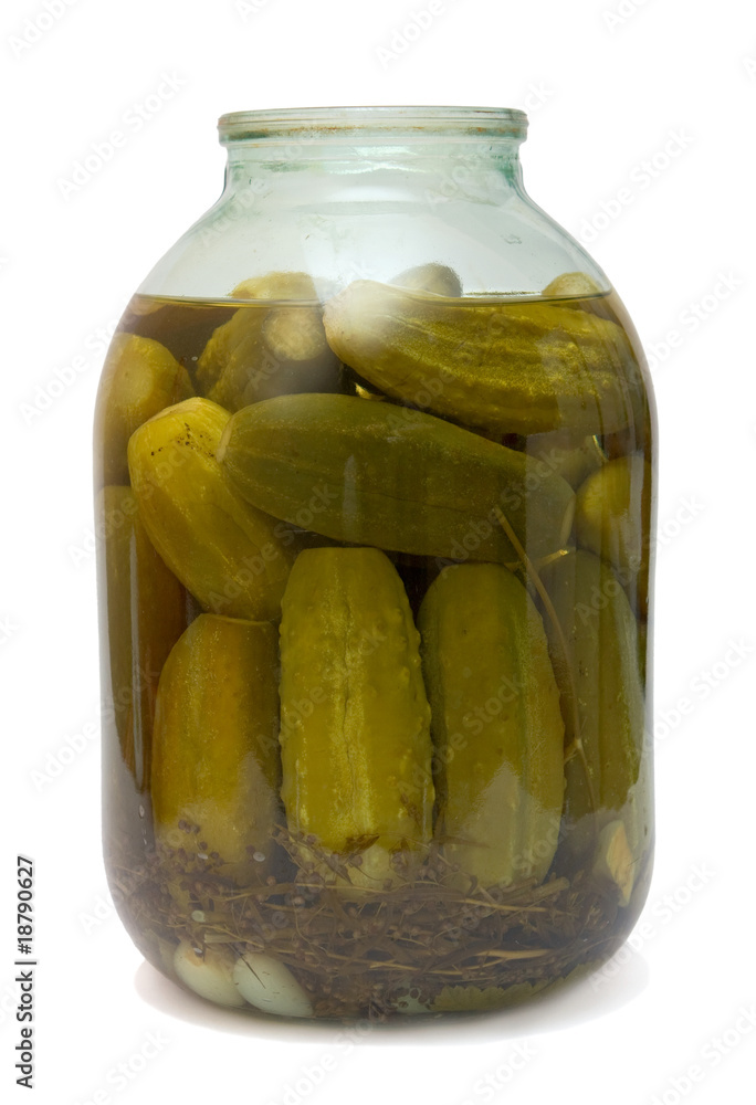 Dill pickles in a jar Dill pickles in a jar