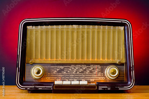 Tableau sur toile vintage radio