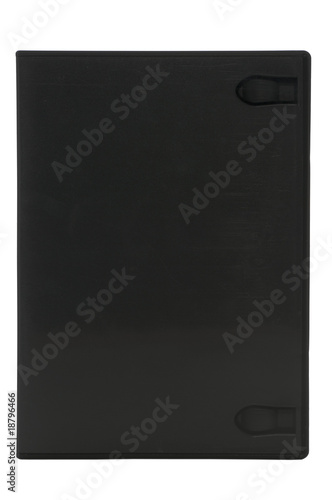 DVD case on white with clipping path