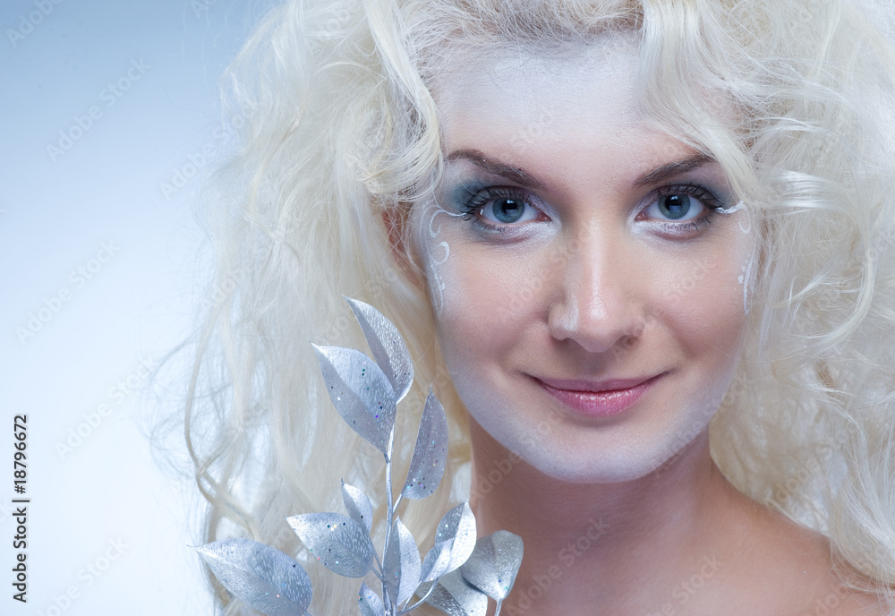 Snow queen with a magic twig .... Snow queen with a magic twig ....