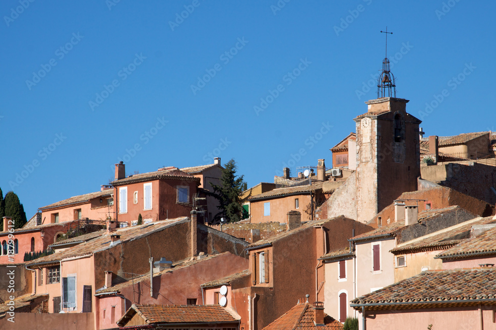 View of Roussillon Village in the Luberon, Provence