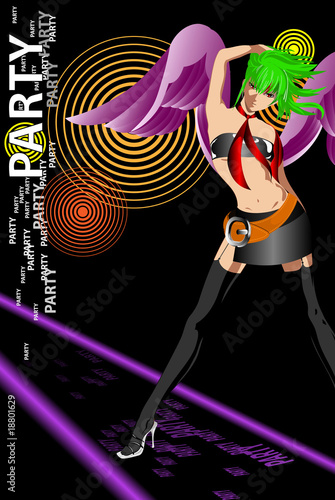 Party background. Template flyer for party