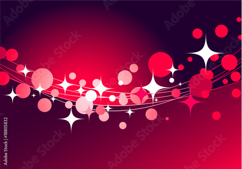 decorative red background with stars