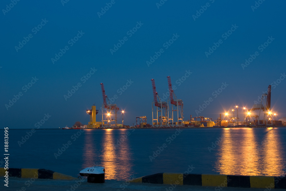 Port in the evening