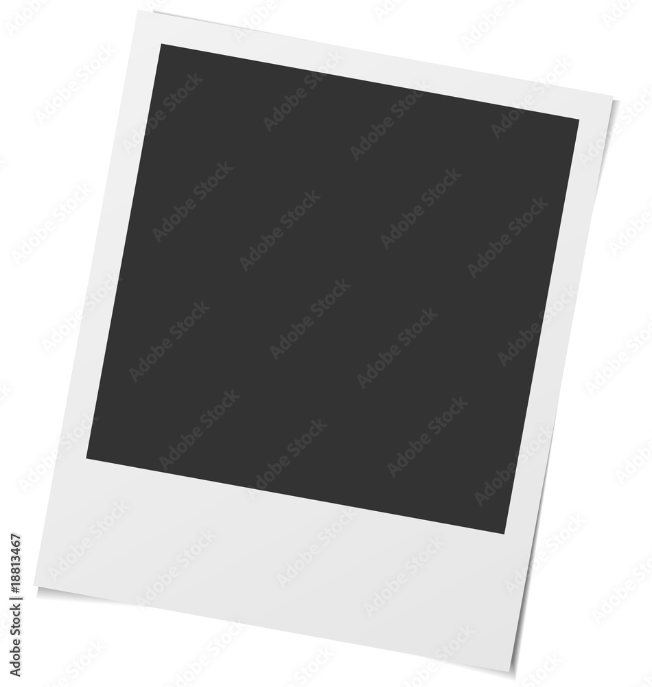 Realistic vector photo frame isolated on white. Realistic vector photo frame isolated on white.