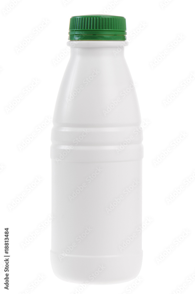A bottle of kefir isolated on white background A bottle of kefir isolated on white background