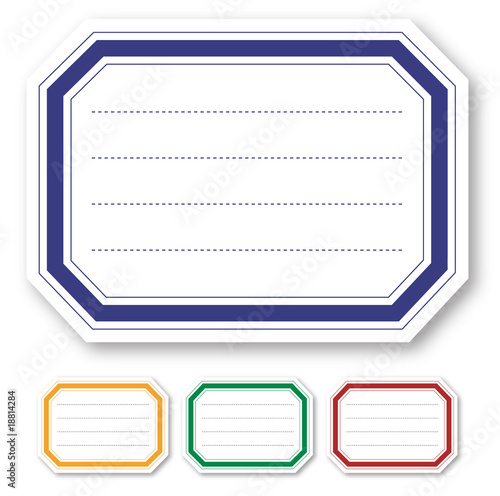Etiquettes scolaires