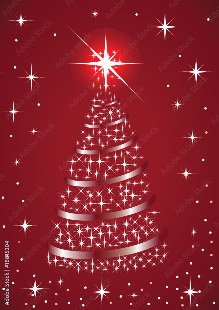 The glittering Christmas tree The glittering Christmas tree