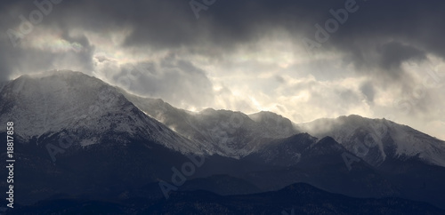 Gathering storm over Pikes Peak