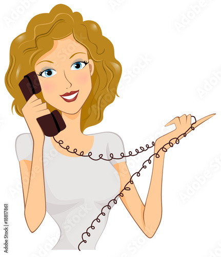 Girl Talking on Phone
