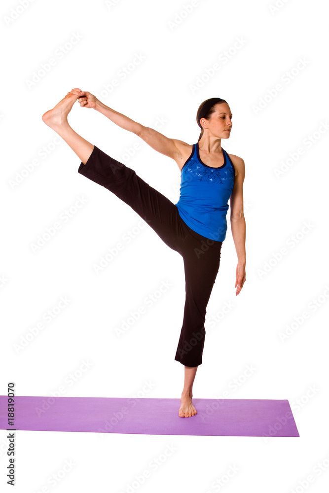 Woman in Yoga Position Woman in Yoga Position